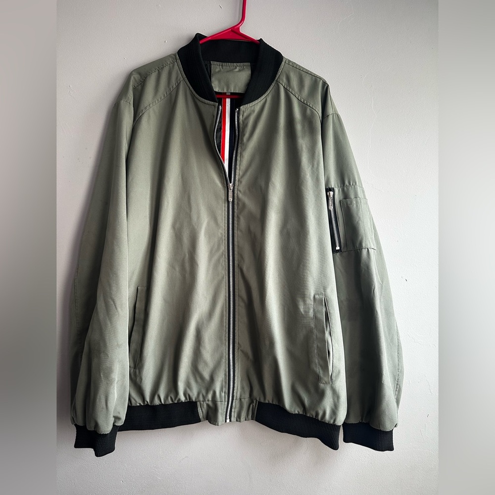 Vogue Olive Bomber Jacket